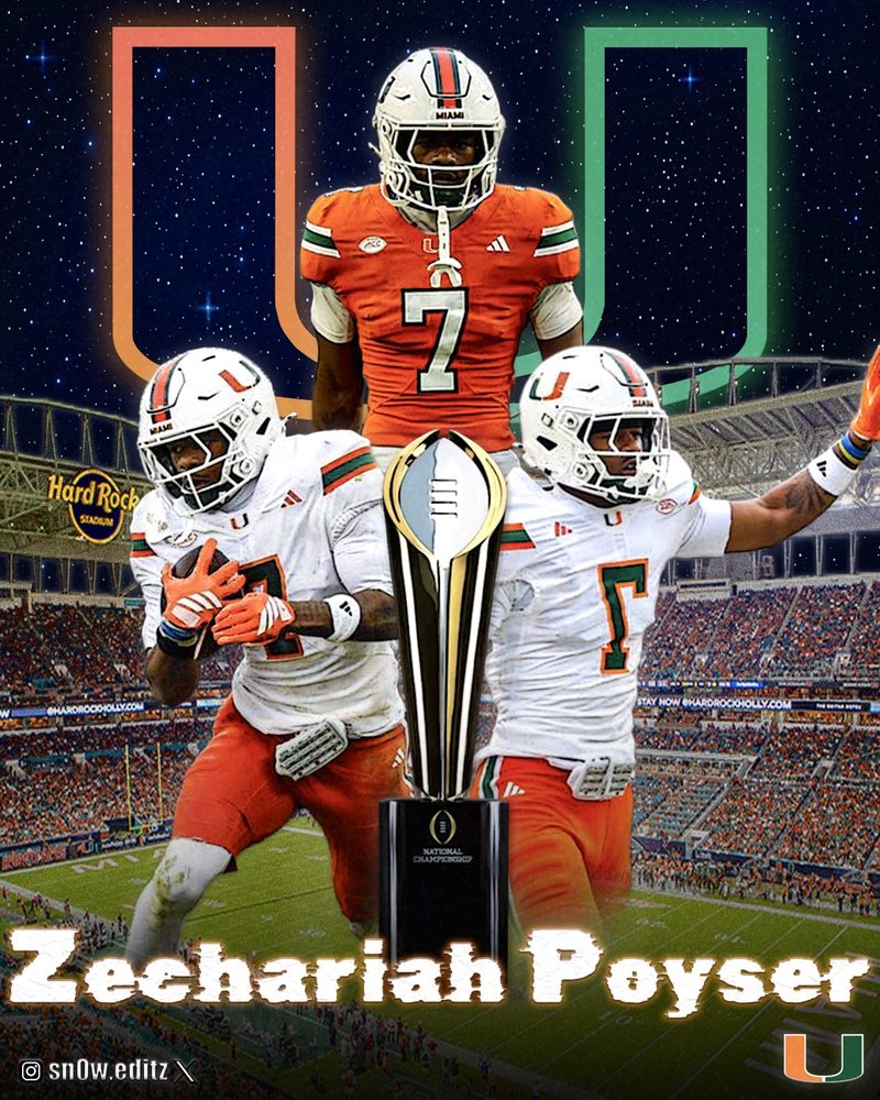 Zechariah Poyser — Miami graphic by Snow Editz